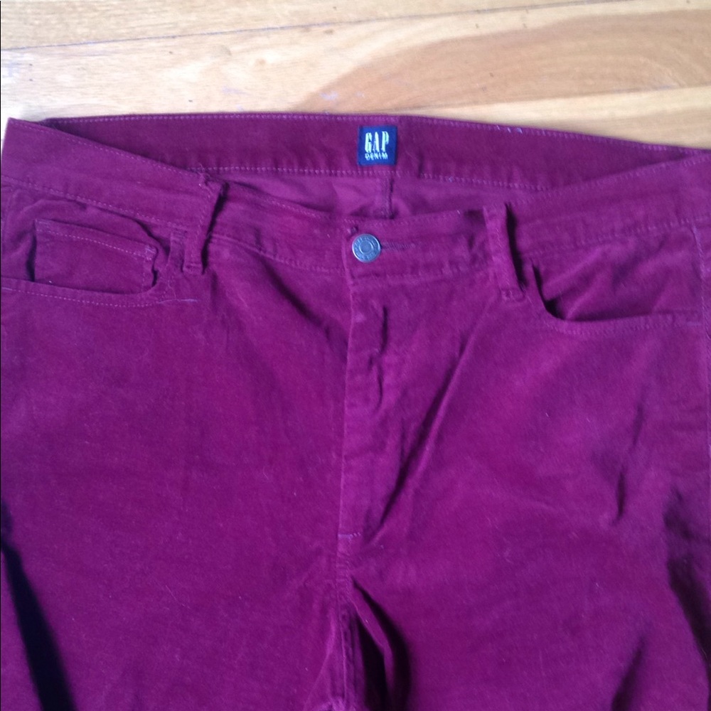 GAP burgundy pants - Picture 2 of 4